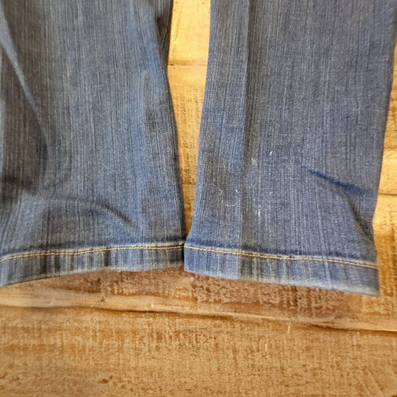 Lucky Brand Girls Jeans Sz 14 Zoe Jegging Style Distressed Stretch Patch Work - Picture 12 of 12